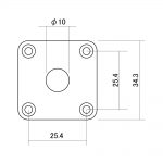 JCB-4NS Jack Plate Size