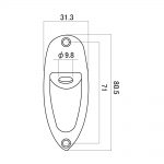 JCS-1NS Jack Plate Size