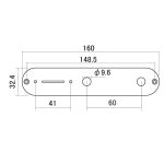 CP-10NS Control Plate Size